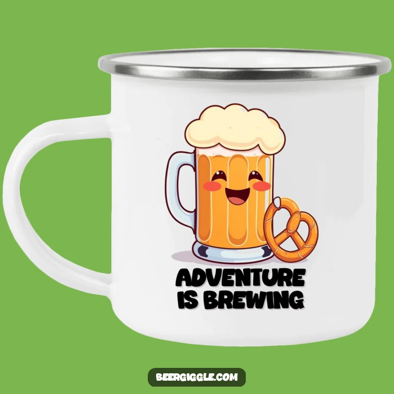 Durable Funny Beer Mug Toasting Pretzel Camping Mug - Adventure Humor Gift