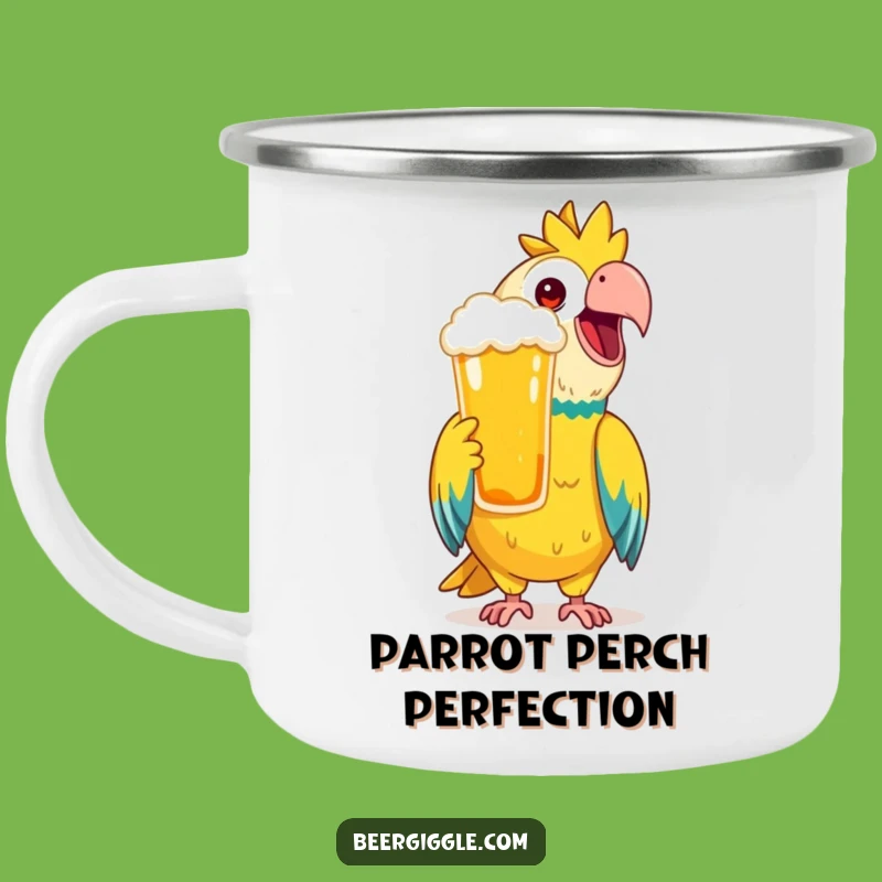 Funny Parrot Camping Mug: Tropical Toast Cup, Your Adventure Funny Gift!