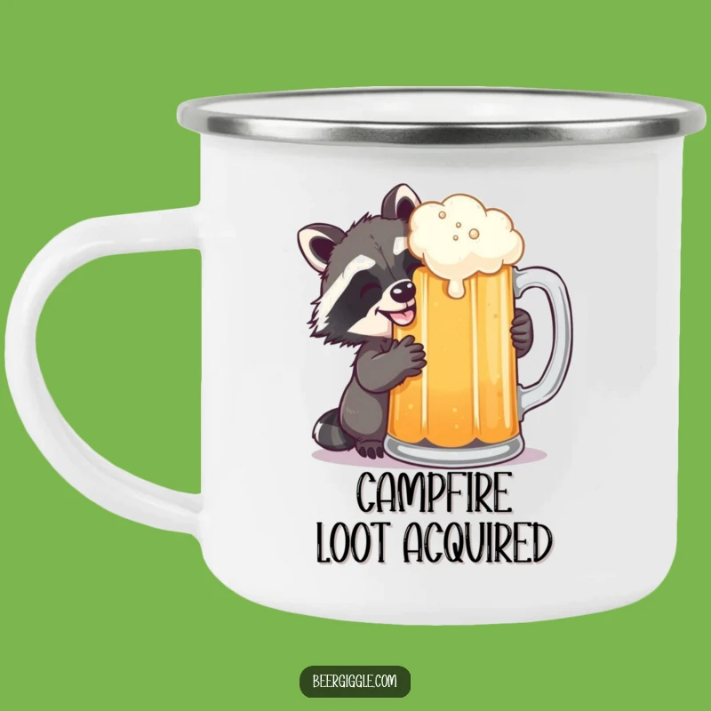 Funny Raccoon Beer Camping Mug: Hilarious Outdoor Sneaky Companion