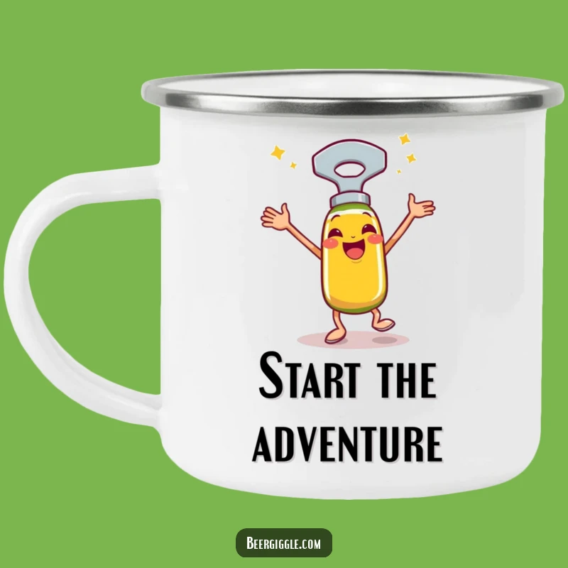 Durable Funny Bottle Opener Jig Camping Mug - Outdoor Celebration Gear