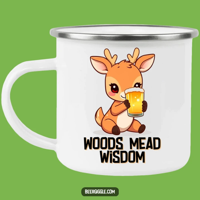 Funny Deer Camping Mug: Forest Sip Cup, Your Elegant Outdoor Funny Gift!