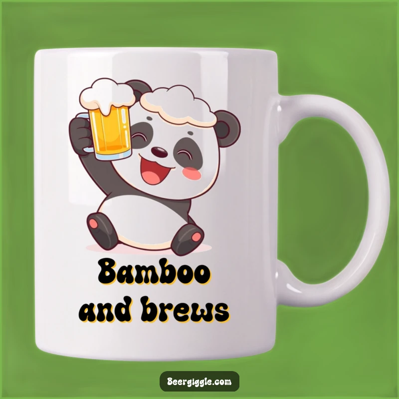 Funny Panda Beer Lover Mug - Cheerful Brew Toasting Gift for Panda Fans