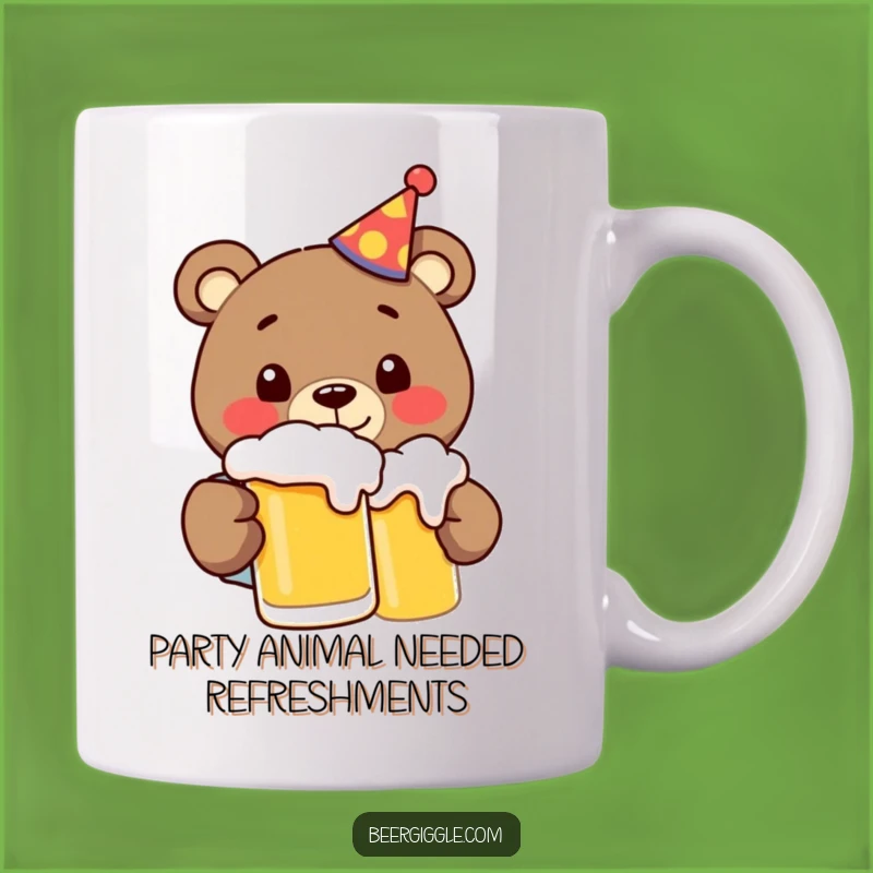 Funny Bear Party Beer Mug: A Happy, Hilarious Gift for Beer Lovers
