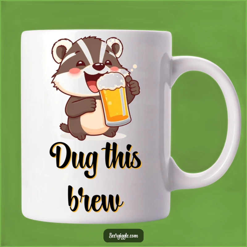 Funny Delighted Badger Beer Mug - Cheers to Good Times!
