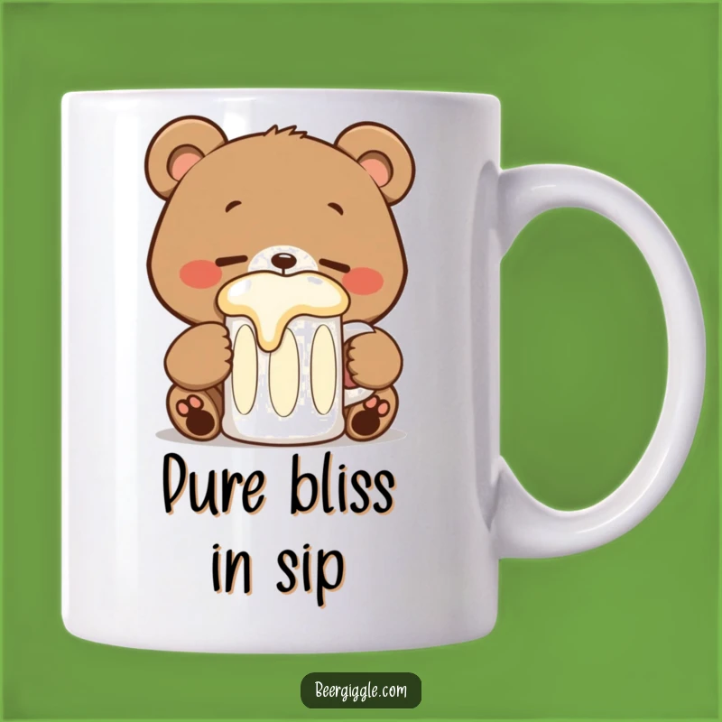 Funny Kawaii Bear Stein Mug - Happy Sipping Gift for Bear Lovers