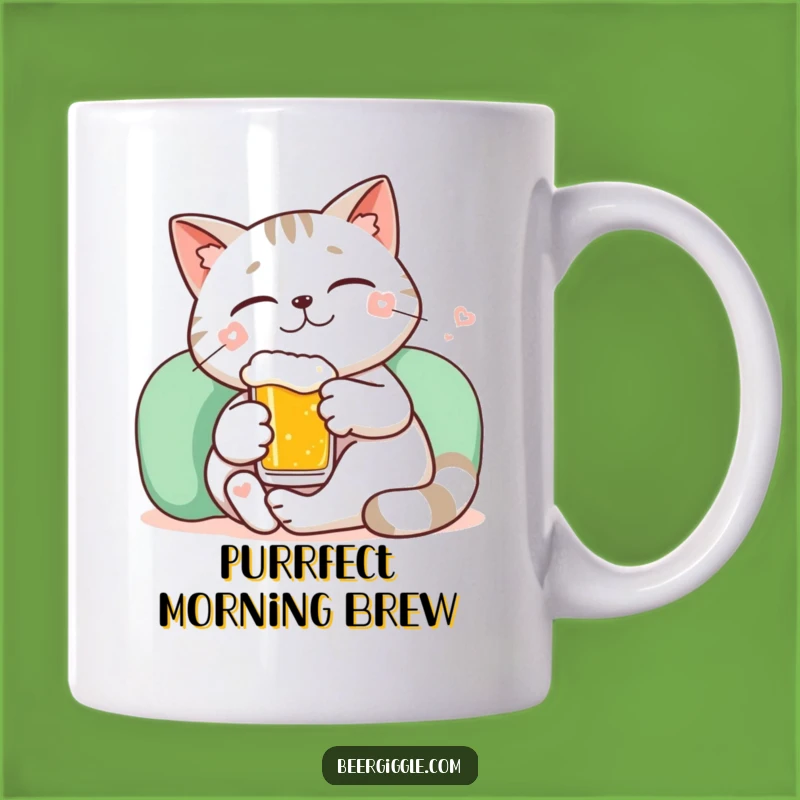 Funny Kawaii Cat Beer Relax Mug: Hilarious Gift for Cat Lovers