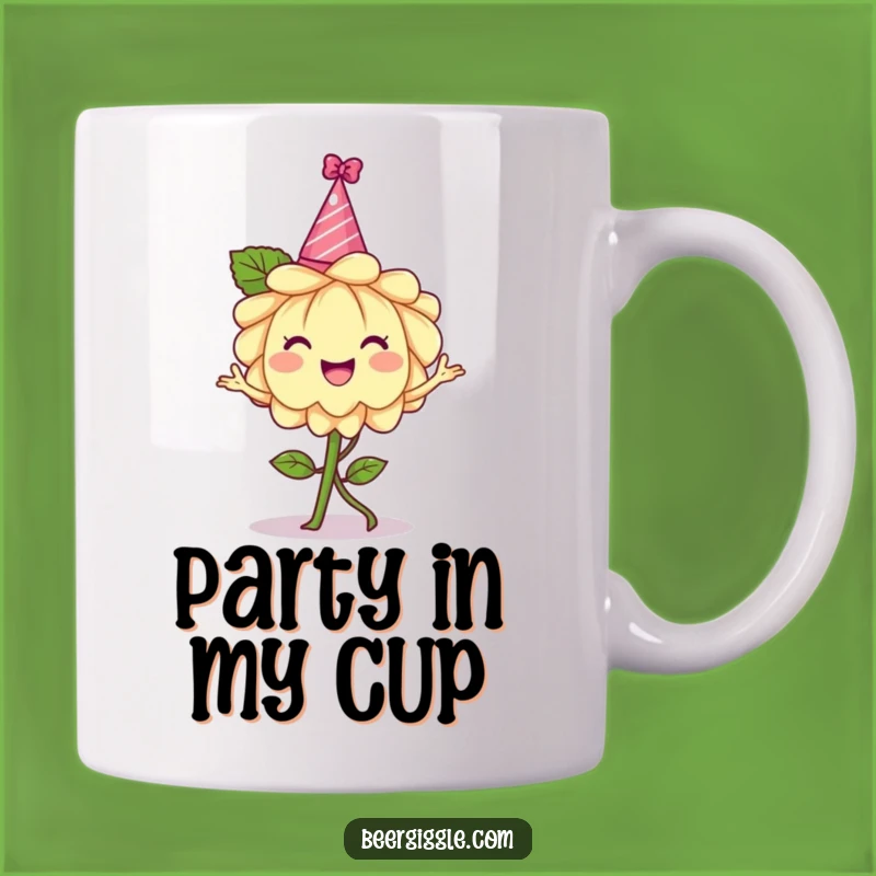 Funny Hops Flower Party Mug - Cheerful Dancing Gift for Beer Lovers