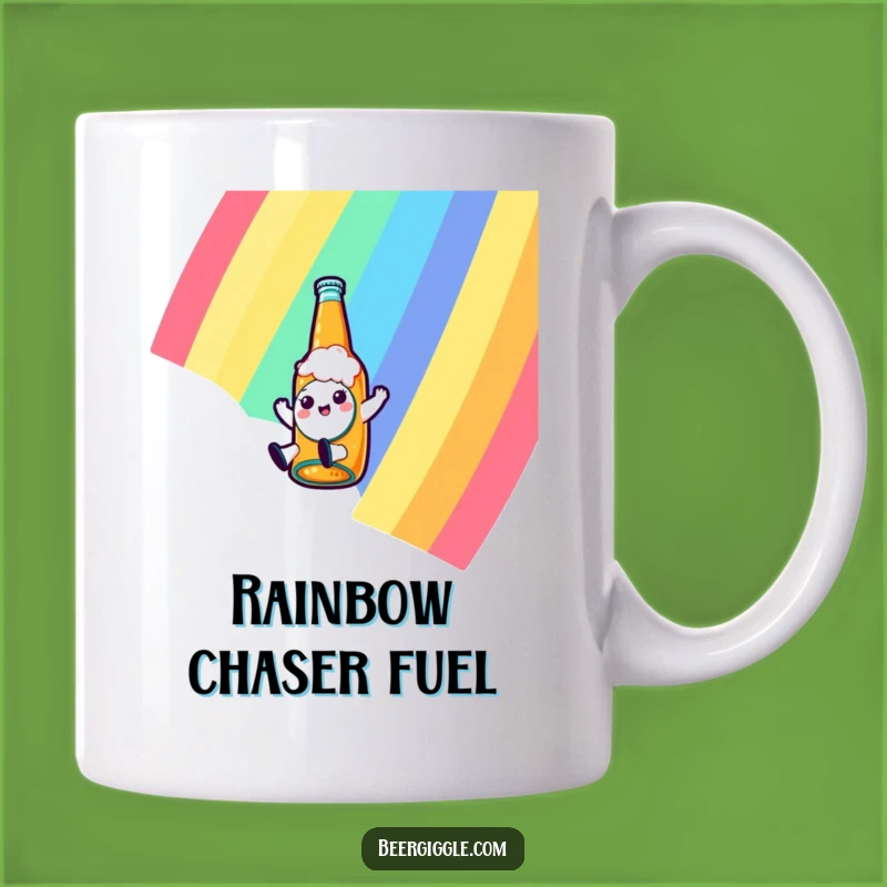 Funny Kawaii Beer Mug: Slides Down Rainbow, a Hilarious & Unique Gift Idea