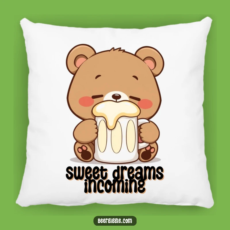 Funny Kawaii Bear Stein Pillow - Soft Comfort Gift