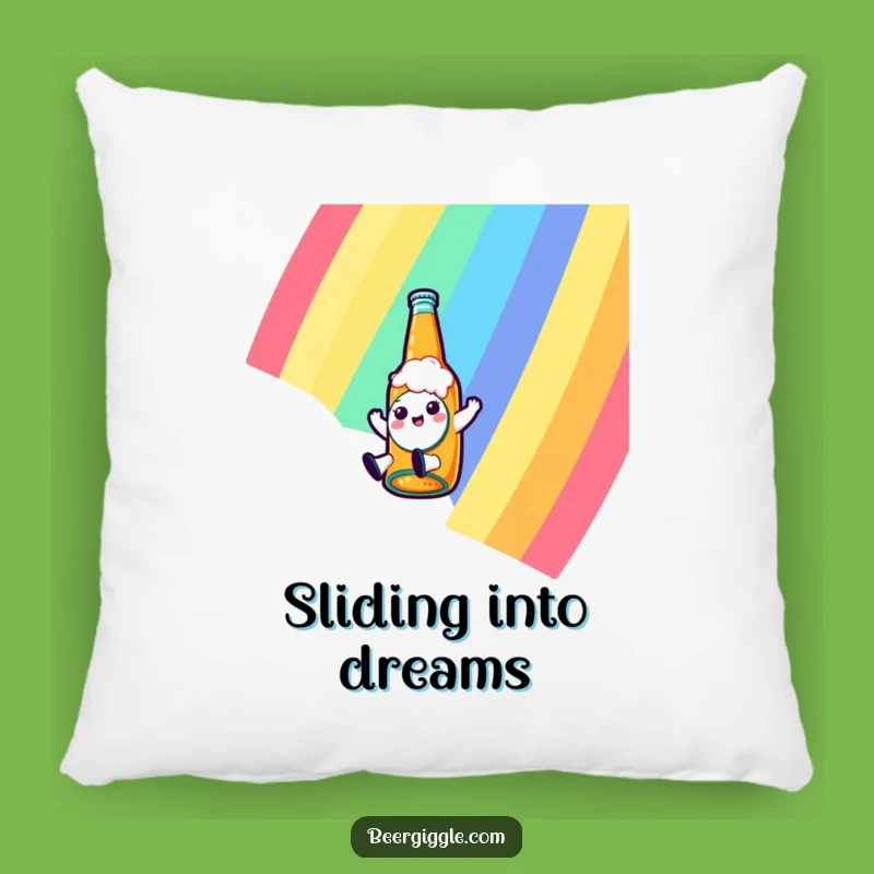 Funny Kawaii Beer Pillow: Soft Sliding Character Cushion for a Cozy Gift