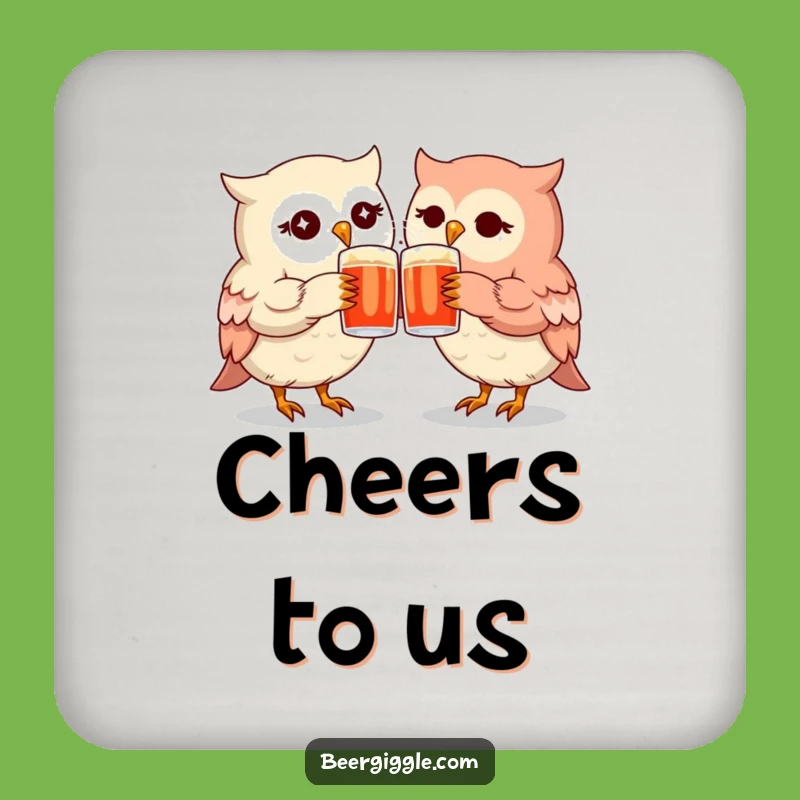 Funny Kawaii Owl Mugs Coasters - Protect Tables with Friendship
