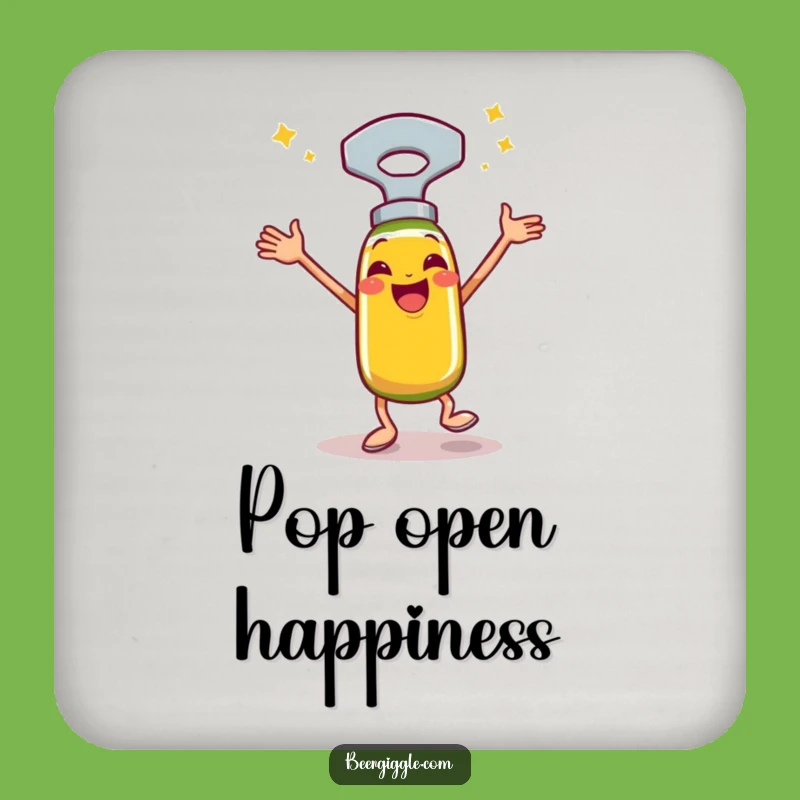 Funny Bottle Opener Jig Coaster Set - Protect Surfaces with Party Flair