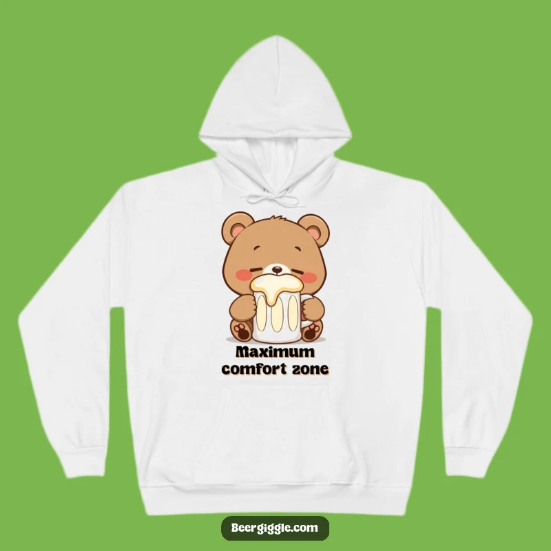 Cozy Funny Kawaii Bear Stein Hoodie - Warm Hug Gift