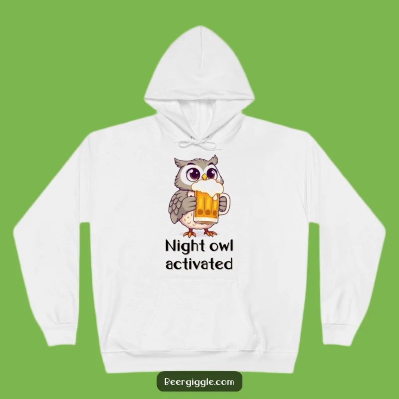 Funny Owl Beer Hoodie: Cozy, Hilarious Comfort for Night Owls