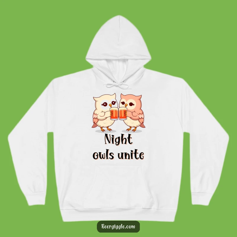 Cozy Funny Kawaii Owl Mugs Hoodie - Warm Friendship Gift