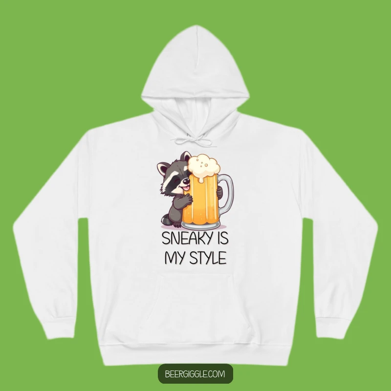 Funny Raccoon Beer Hoodie: Cozy, Hilarious Comfort for Mischief Makers