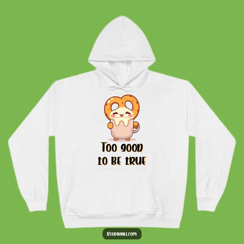 Cozy Kawaii Pretzel Funny Hoodie - Warm & Whimsical Gift!
