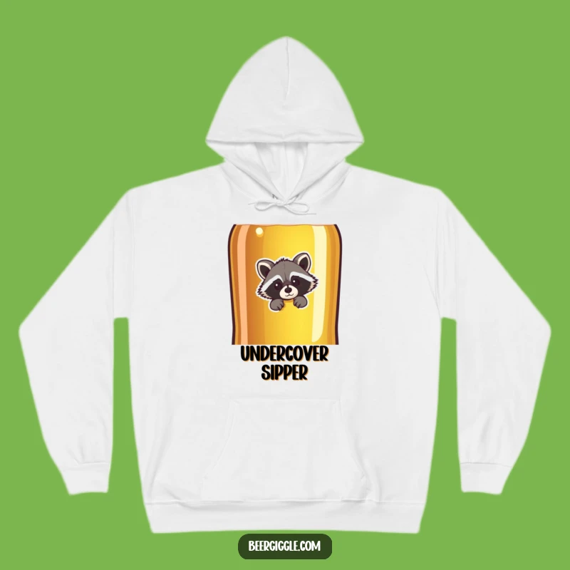 Cozy Funny Raccoon Beer Hoodie: Snuggle Up with a Giggle