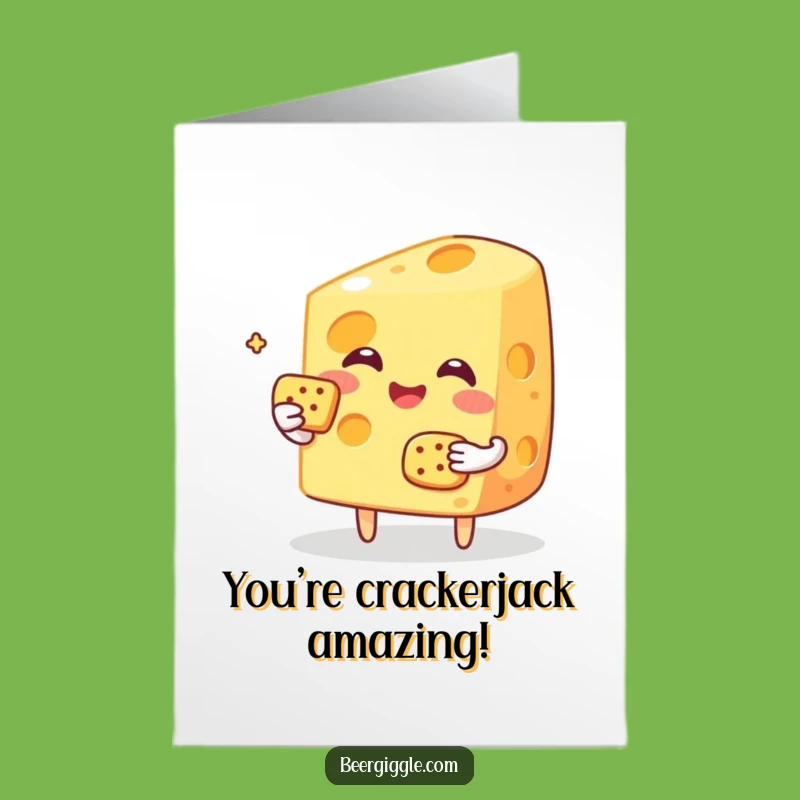 Free Printable Congrats Card: Cheesy Cracker Toast Downloadable Gift