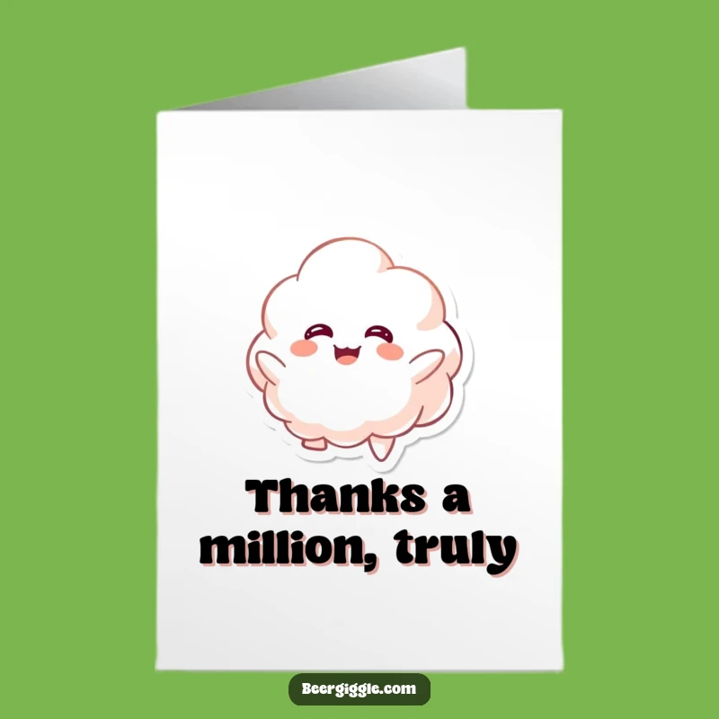 Free Printable Thank You Card: Grateful Kawaii Foam, Downloadable Gift!