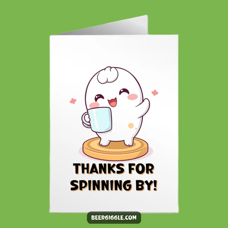 Free Printable Thank You Card: Kawaii Coaster's Grateful Mug