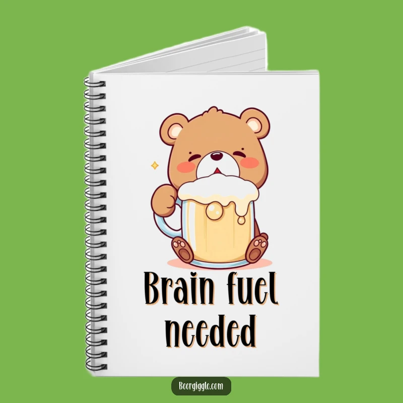 Funny Kawaii Bear Notebook: Journal with Bear Gulping Mug, Gift Idea