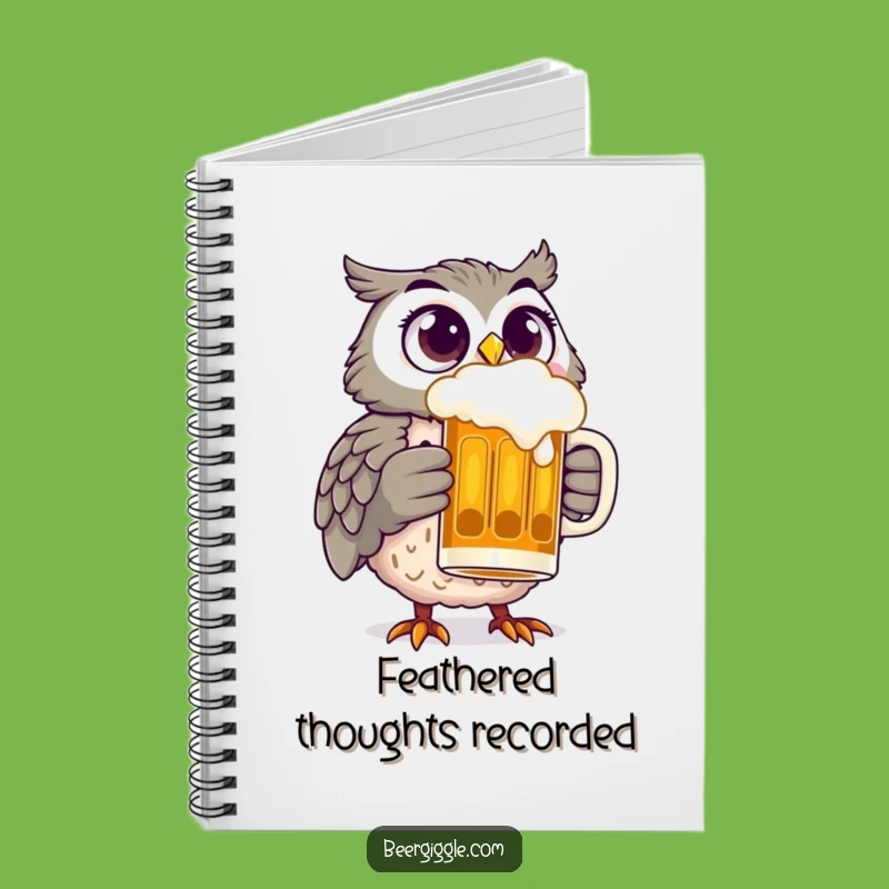 Funny Owl Beer Notebook: Hilarious Journal for Wise Beer Drinkers