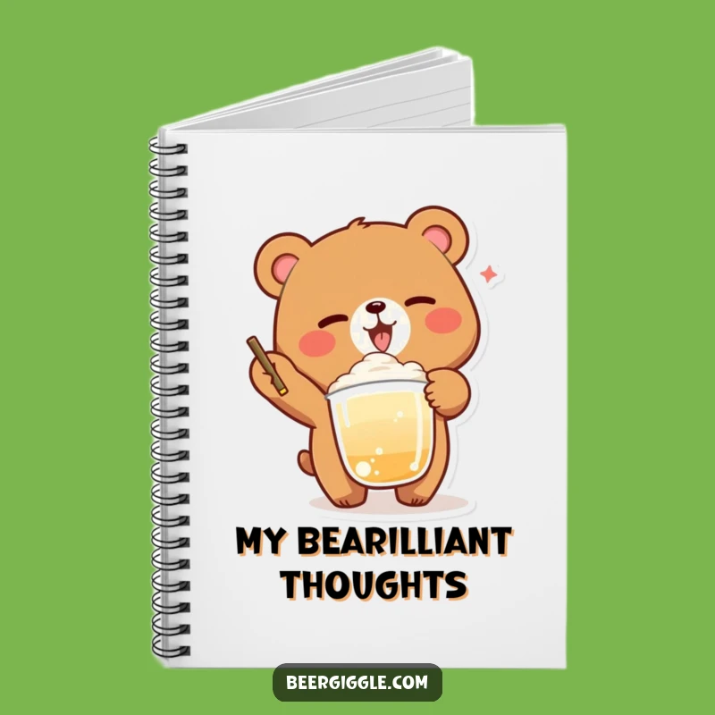 Funny Bear Winking Notebook: Jot Down Delightful and Funny Ideas