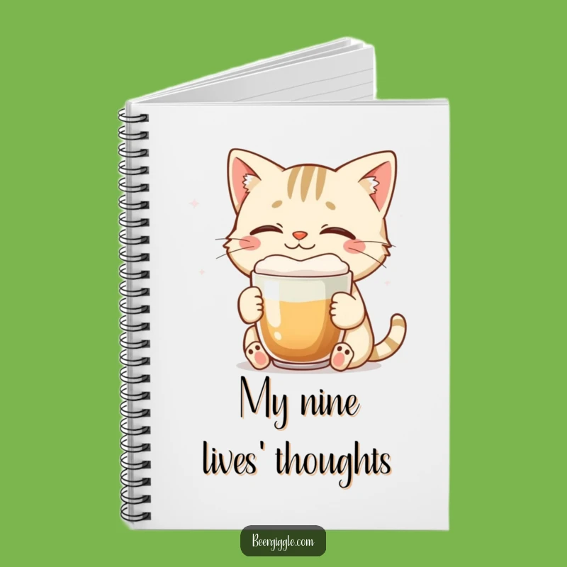 Funny Cat Notebook - Smiling Feline Journal for Relaxed Thoughts