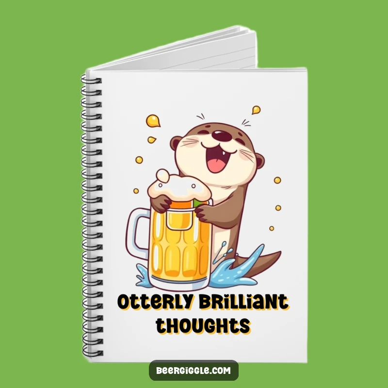 Funny Otter Beer Dive Notebook: Hilarious Journal for Ideas