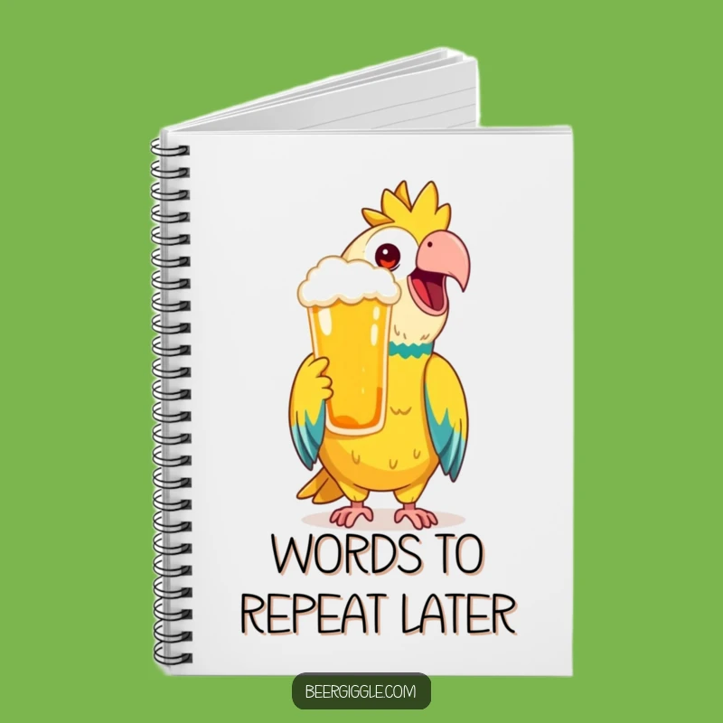 Funny Parrot Notebook: Toasting Ideas Journal, A Vibrant Funny Gift!