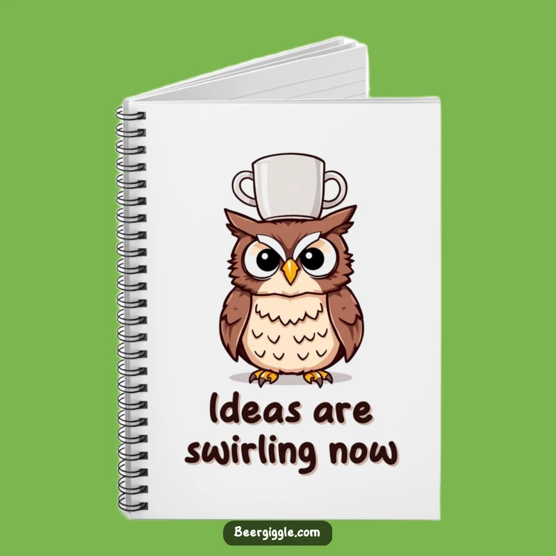 Funny Tipsy Owl Notebook: Jot Down Ideas with This Hilarious Companion for Your Thoughts