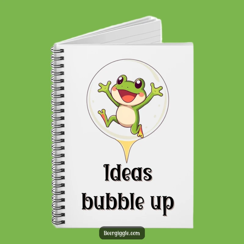 Funny Frog Beer Notebook: Jot Down Joyful Thoughts with This Hilarious Gift