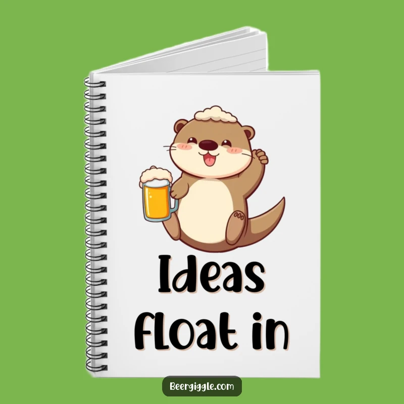 Funny Otter Notebook: Floating Ideas Journal, A Cheerful Funny Gift!