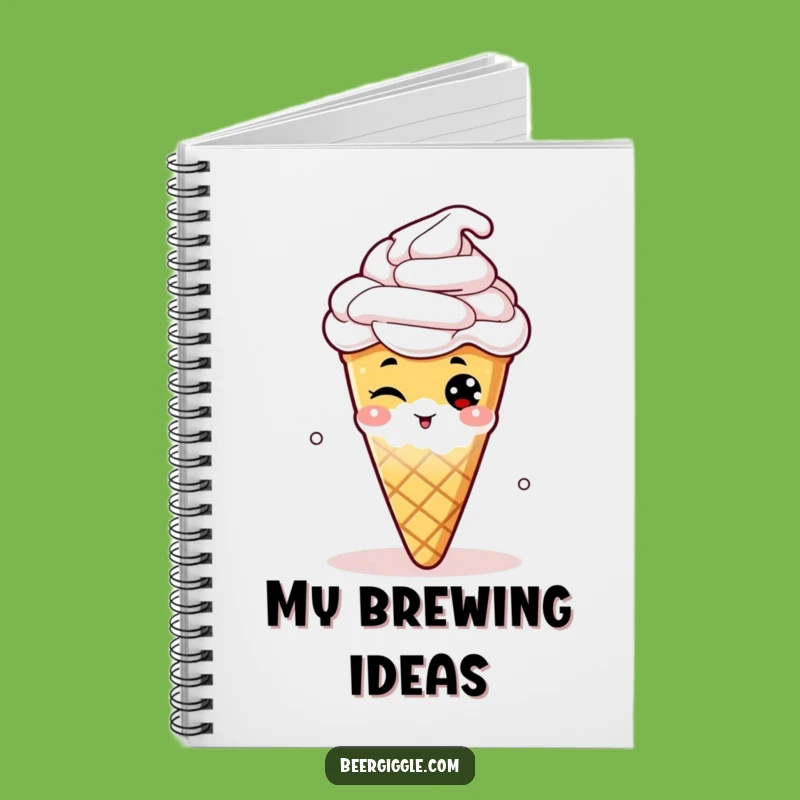 Funny Hop Cone Wink Notebook: Jot Down Your Brew-tiful Ideas