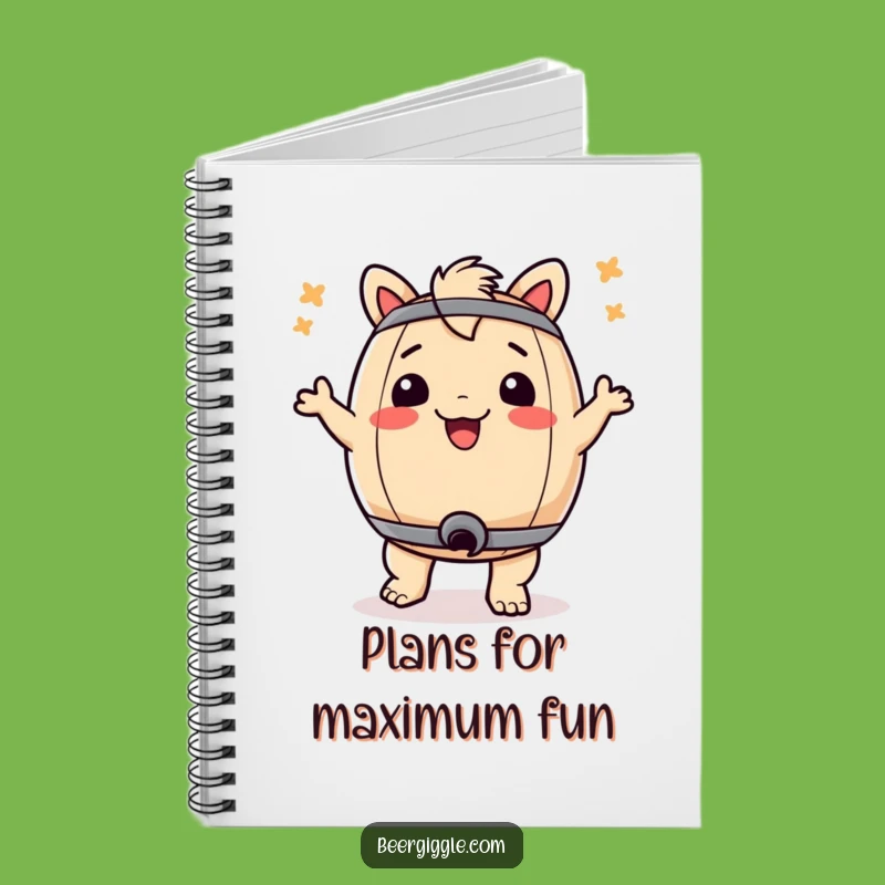 Funny Keg Bum Dance Notebook: Jot Down Your Best Jokes