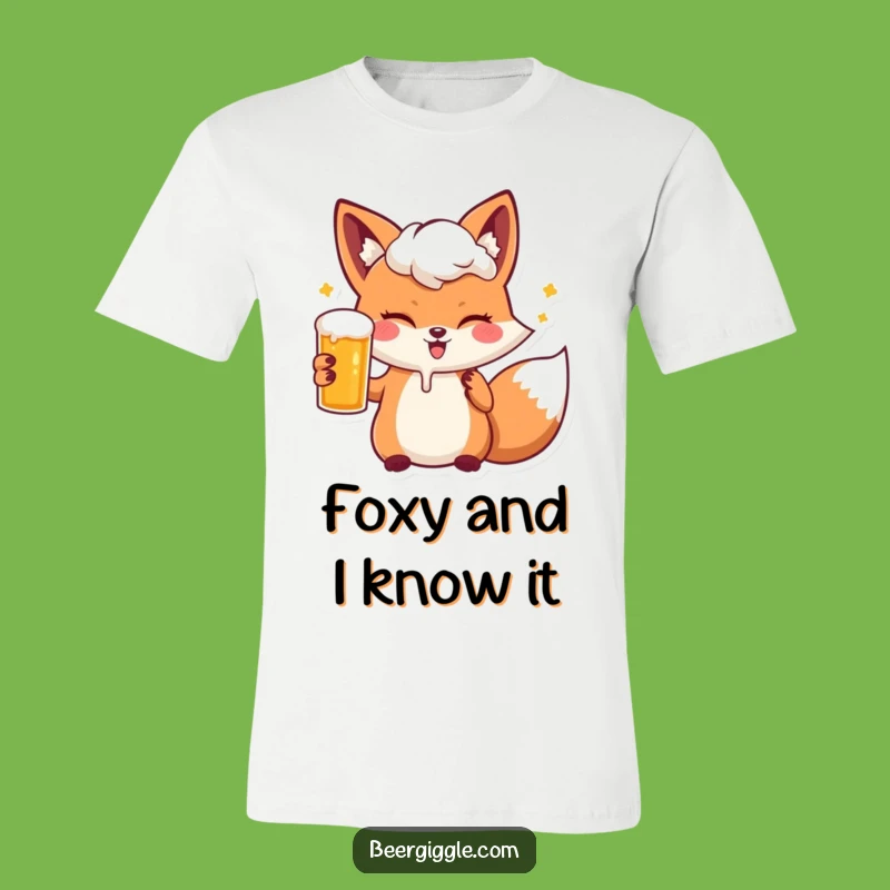 Funny Kawaii Fox Beer Wink T-Shirt: The Ultimate Hilarious Beer Lover Tee