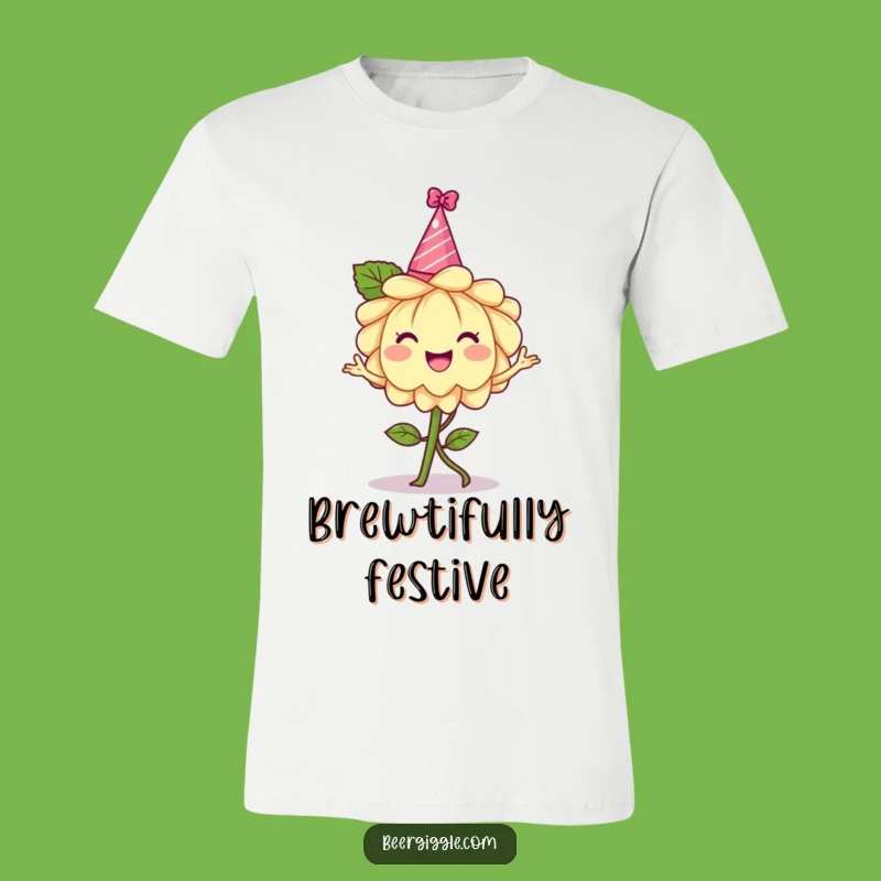 Funny Hops Flower Party T-Shirt - Wearable Fun for Beer Enthusiasts