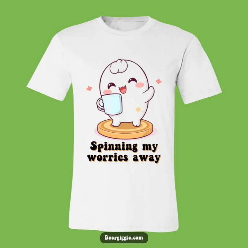 Funny Kawaii Coaster T-Shirt: Happy Character Spinning, a Hilarious and Cute Gift