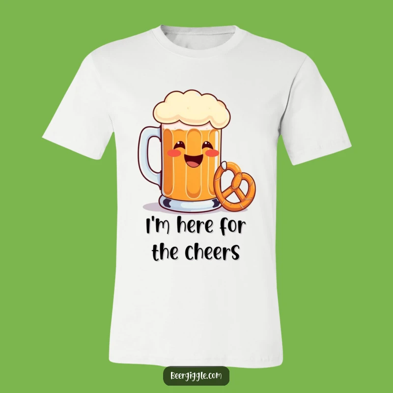 Funny Beer Mug Toasting Pretzel T-Shirt - Hilarious Gift for Party People