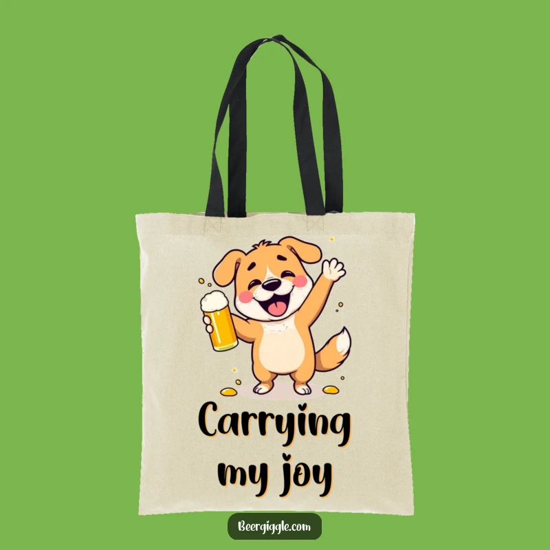 Funny Dancing Dog Tote Bag: Carry Your Essentials with This Hilarious Celebration Companion